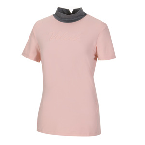  여성 골프 BASE 반터틀 배색 반팔 티셔츠