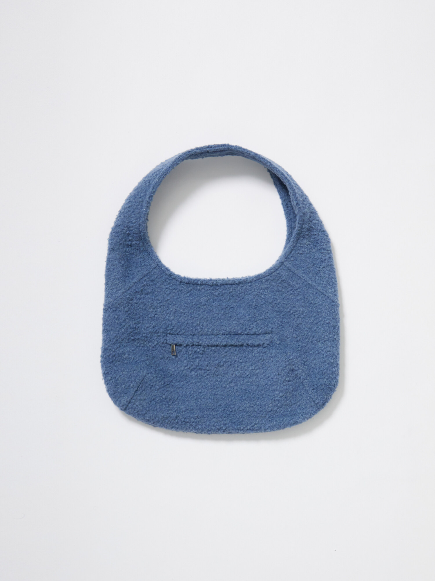 해브어웨일(HAVEAWHALE) mini wool pebble bag (BL) - 사이즈 해브어웨일(HAVEAWHALE) mini wool pebble bag (BL) - 사이즈