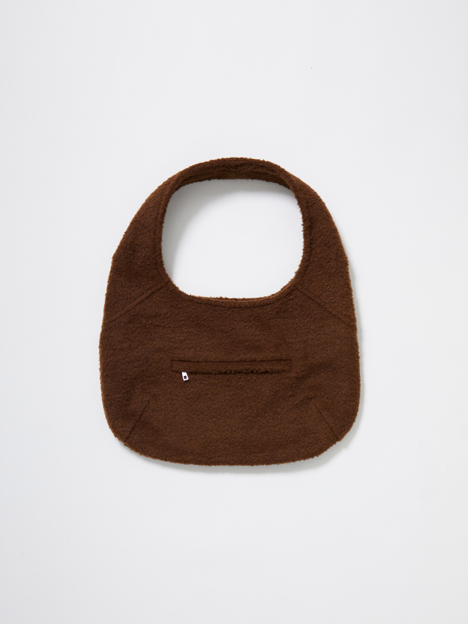 해브어웨일(HAVEAWHALE) mini wool pebble bag (BR) - 사이즈