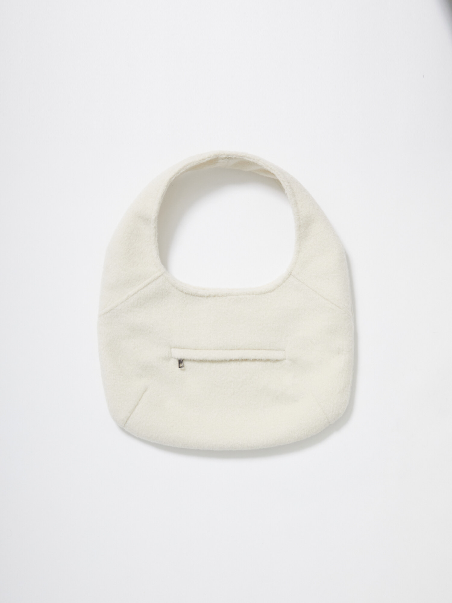 해브어웨일(HAVEAWHALE) mini wool pebble bag (IV) - 사이즈 해브어웨일(HAVEAWHALE) mini wool pebble bag (IV) - 사이즈