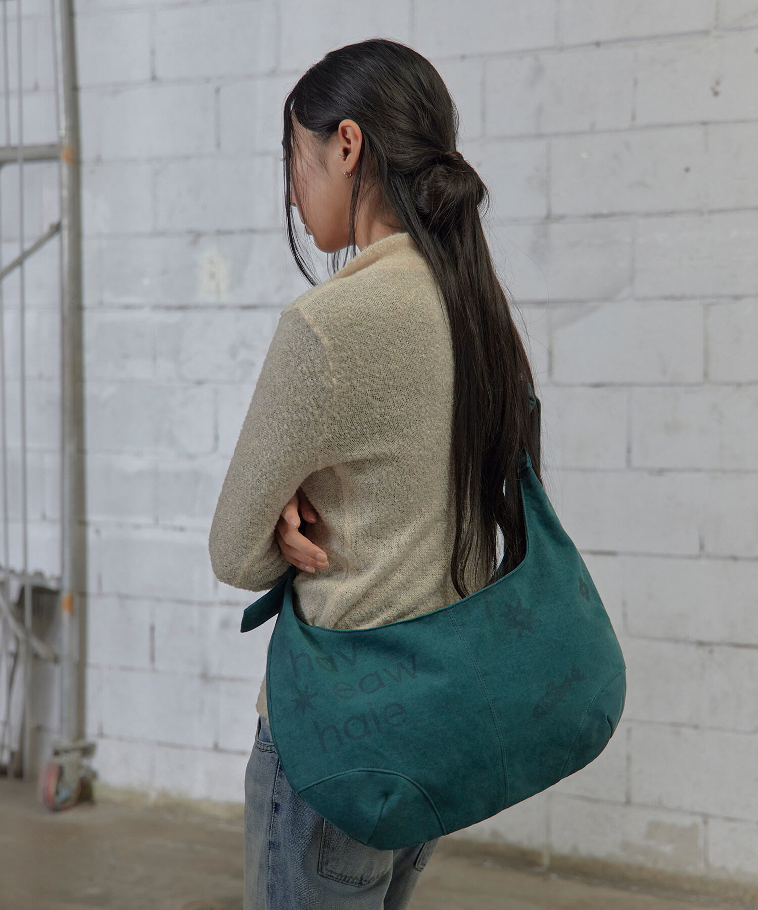 WASHED PRINT CROSSBODY BAG 