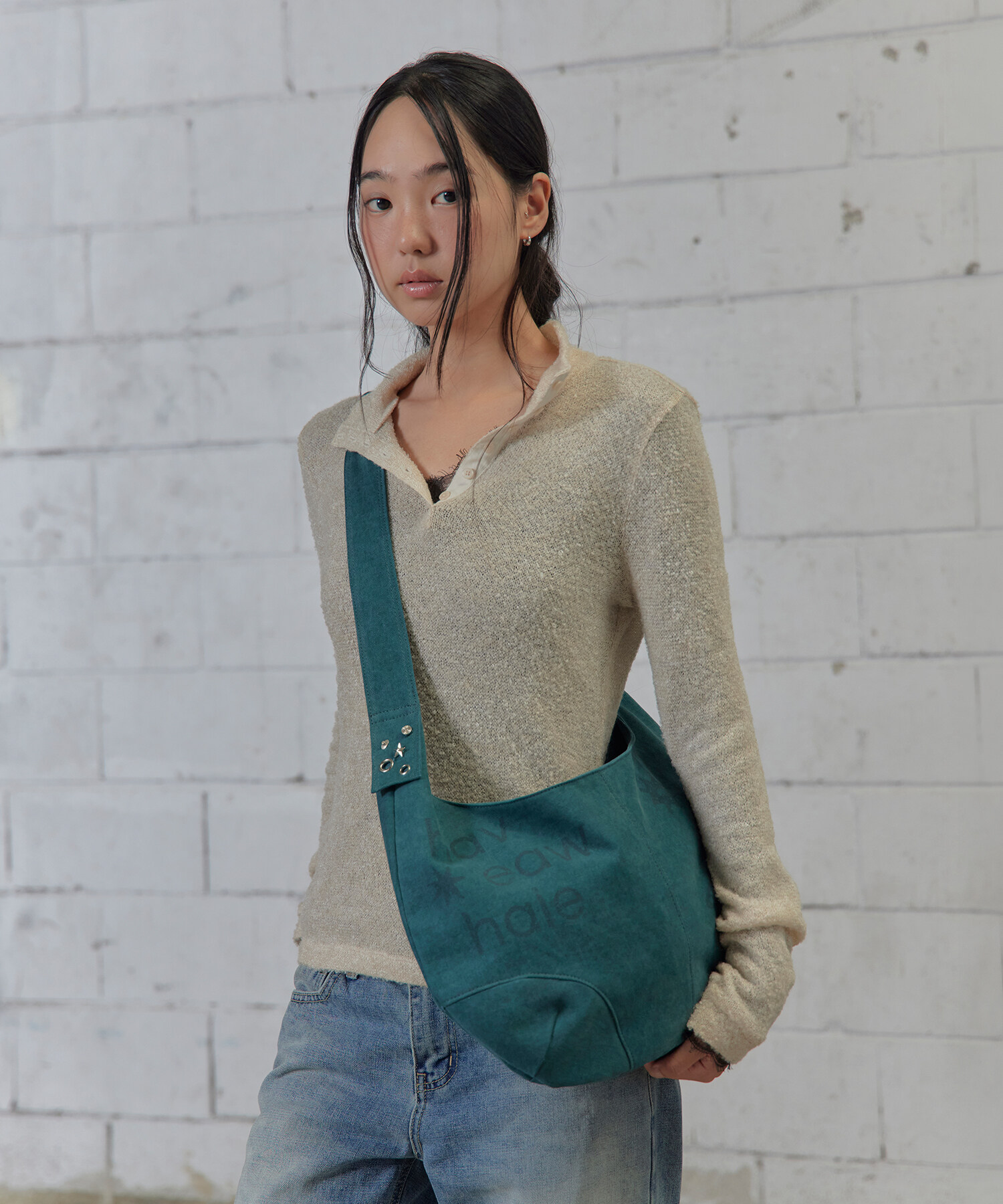 WASHED PRINT CROSSBODY BAG 