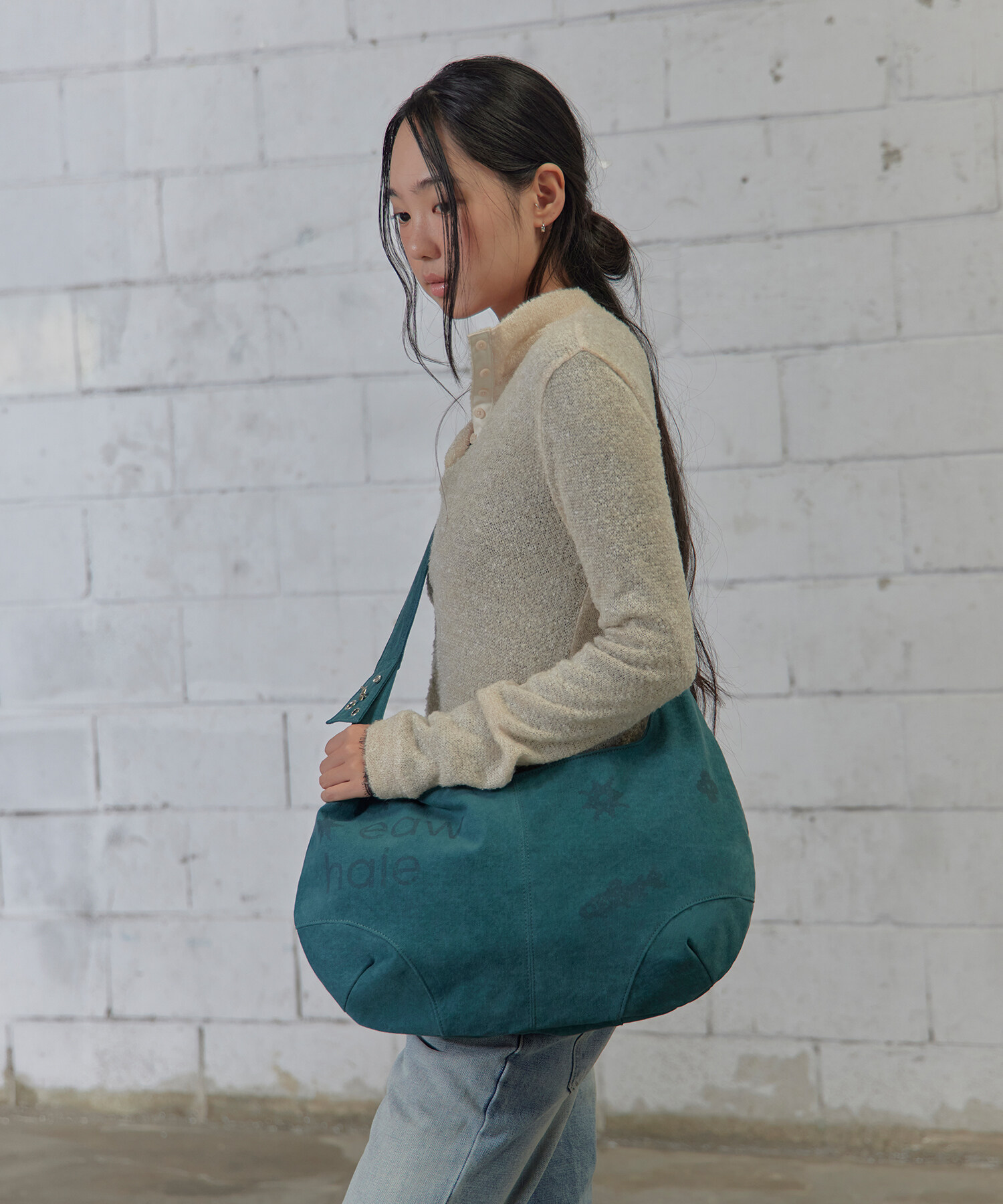 WASHED PRINT CROSSBODY BAG 