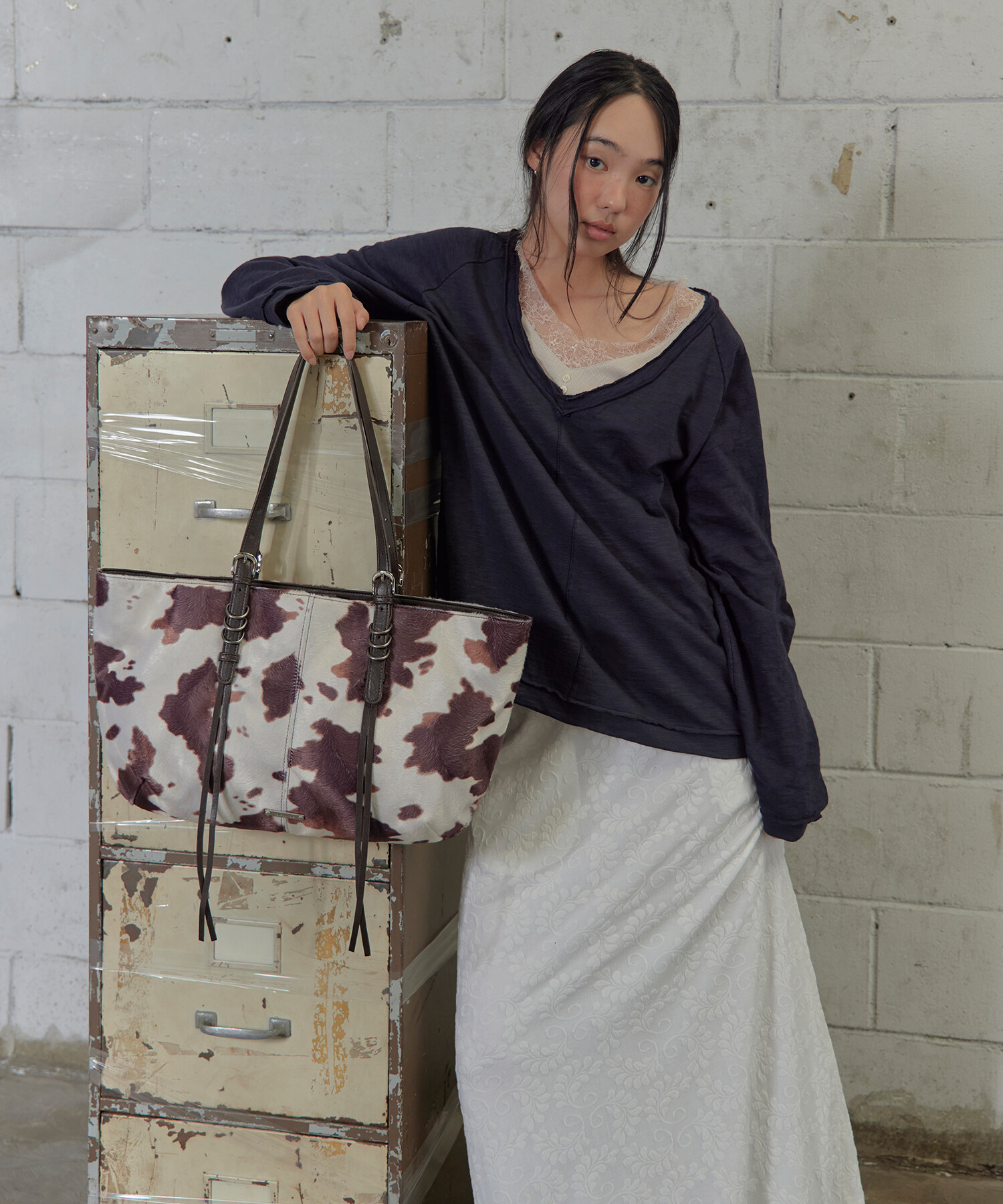 MOSS FRINGE BAG
