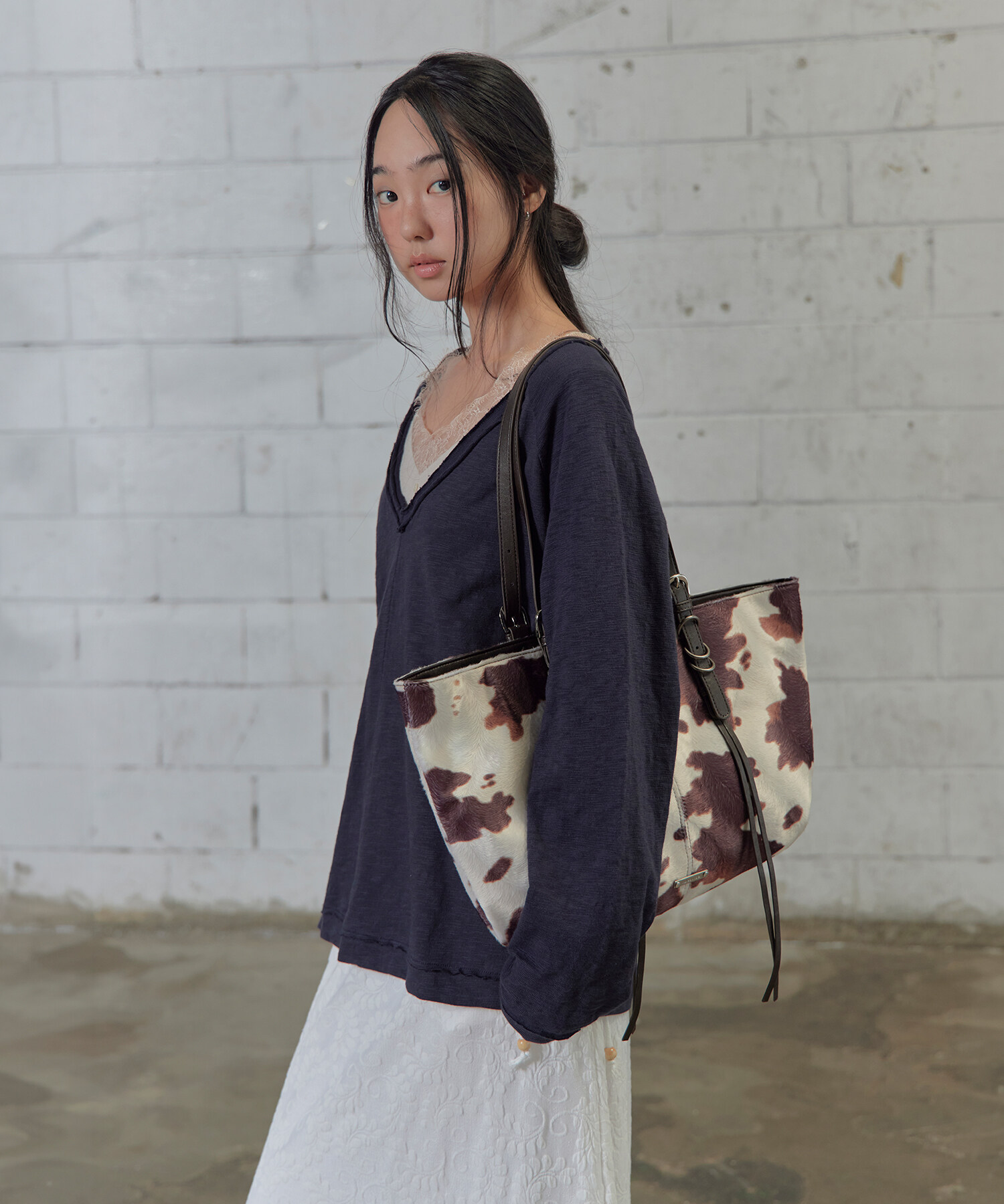 MOSS FRINGE BAG