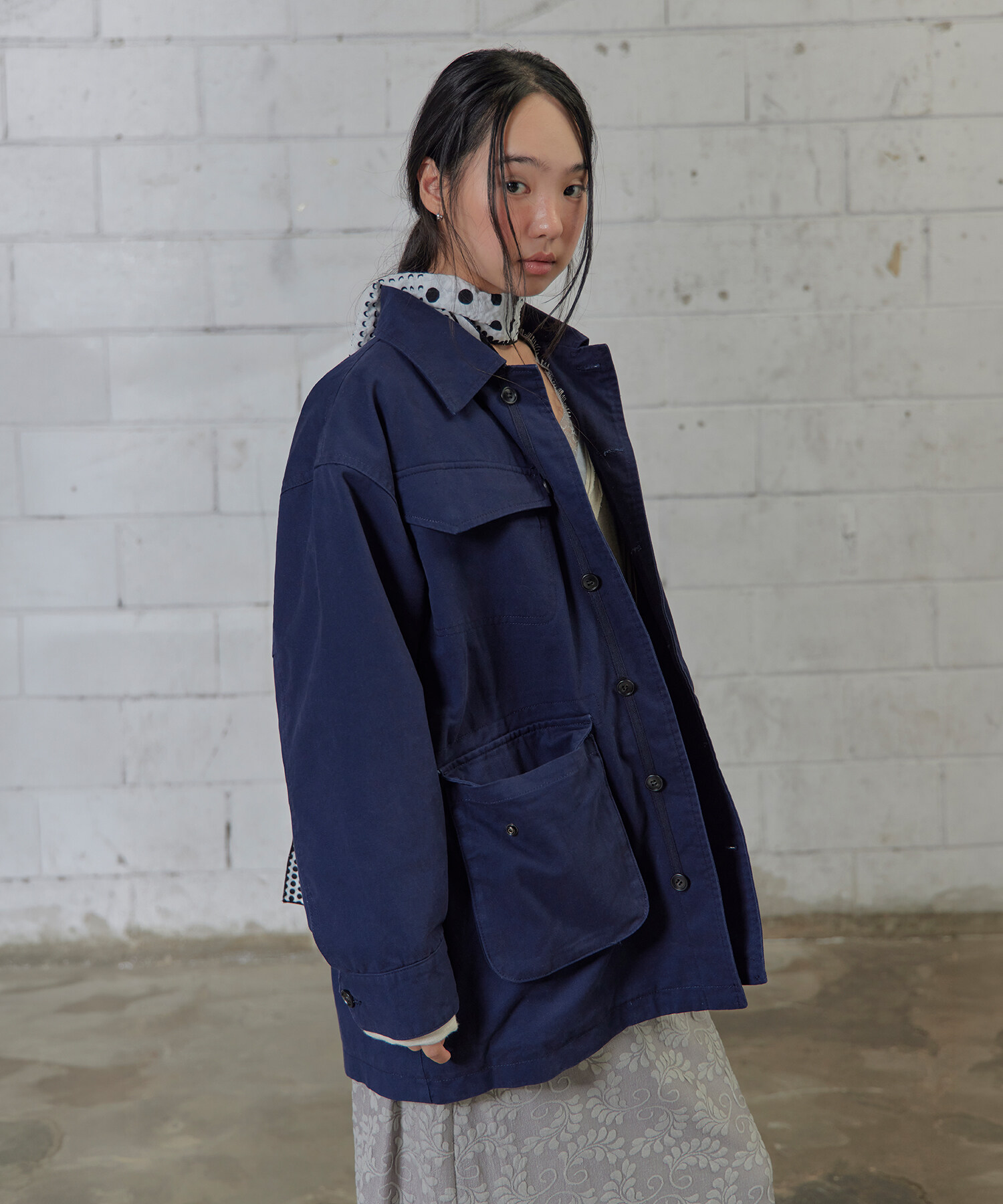 WASHED UTILITY JACKET 