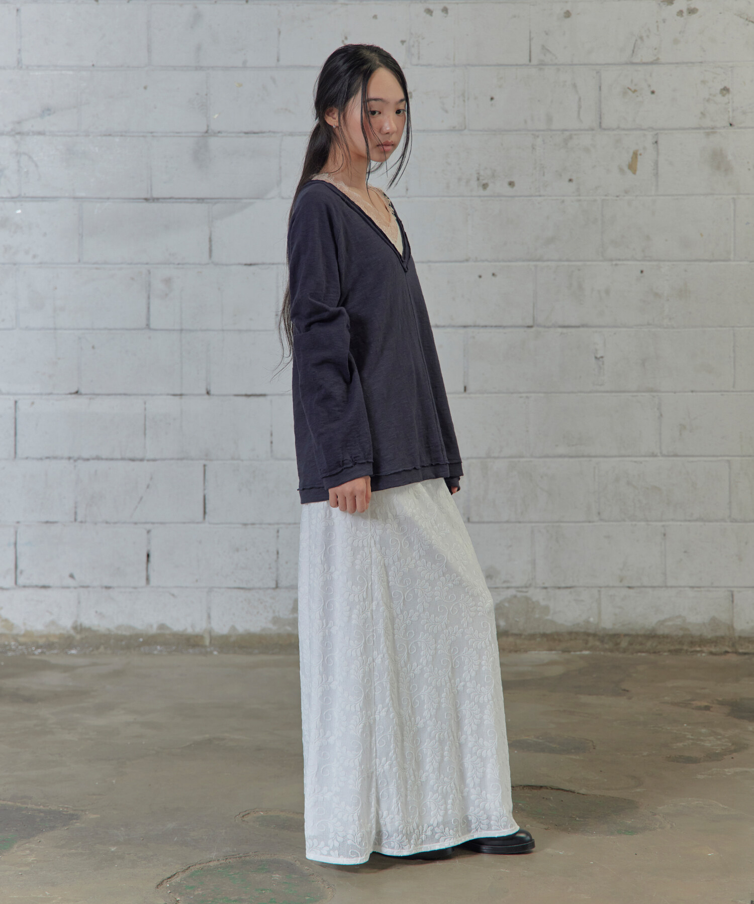 JACQUARD VAIL LONG SKIRT