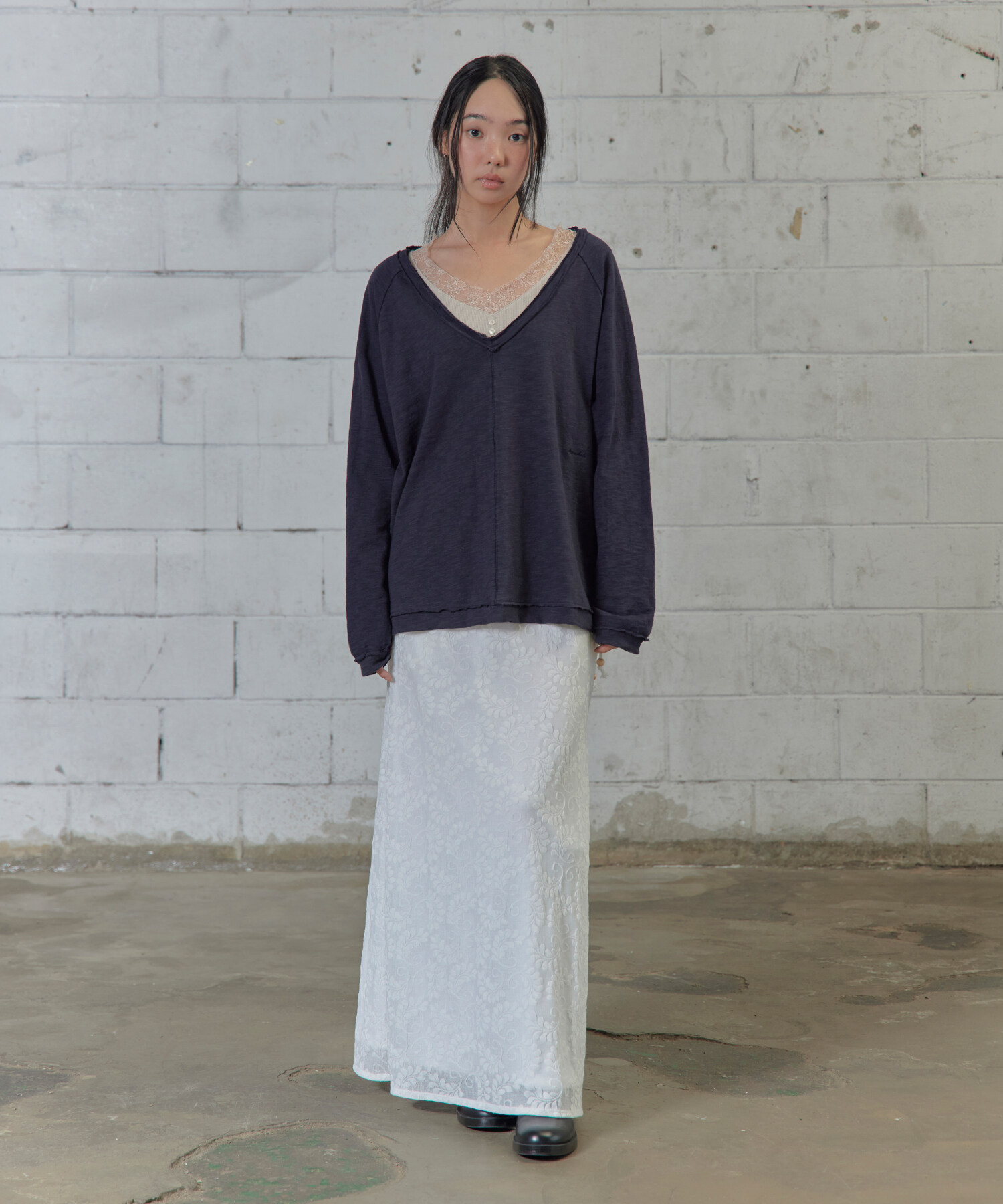 JACQUARD VAIL LONG SKIRT
