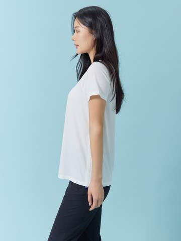 알파벳 프린트 셔링 반팔 티셔츠