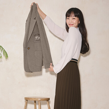 중년여성옷 우아한 위비스몰 지센 니트티 & 플리츠스커트 추천